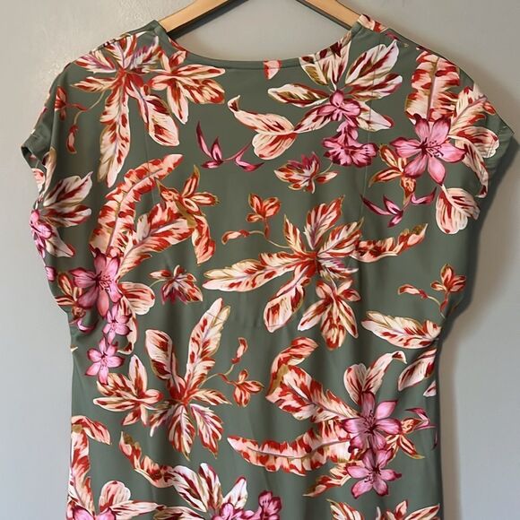 Soft Surroundings Floral Swim Dress Coverup Tropical Size Medium - Picture 8 of 13